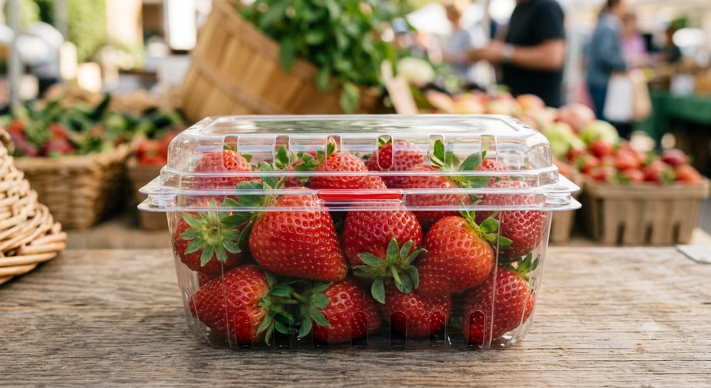 ¿Qué tipo de envase mantiene fresas frescas durante más tiempo?